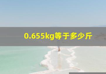 0.655kg等于多少斤