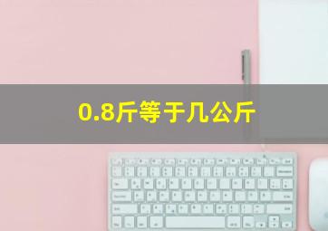 0.8斤等于几公斤