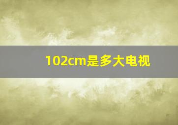 102cm是多大电视