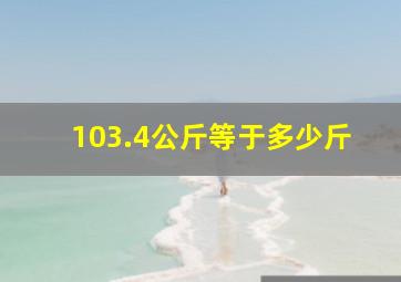 103.4公斤等于多少斤