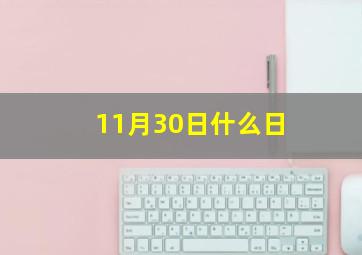 11月30日什么日