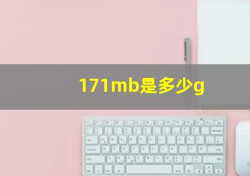 171mb是多少g