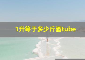 1升等于多少斤酒tube