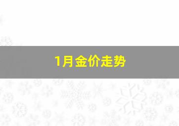 1月金价走势