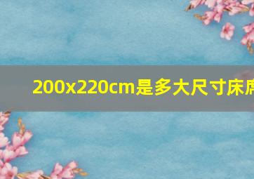 200x220cm是多大尺寸床席