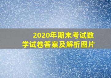 2020年期末考试数学试卷答案及解析图片