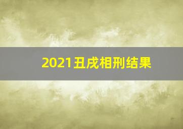 2021丑戌相刑结果