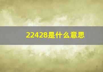 22428是什么意思