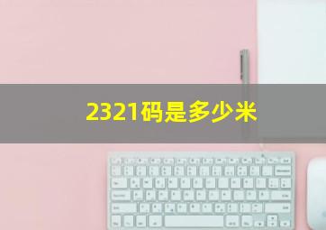 2321码是多少米