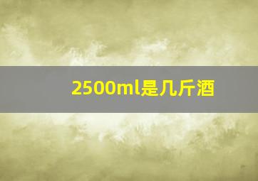 2500ml是几斤酒