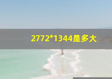 2772*1344是多大