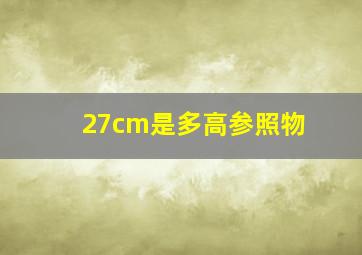 27cm是多高参照物