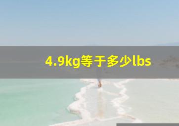 4.9kg等于多少lbs