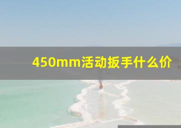 450mm活动扳手什么价