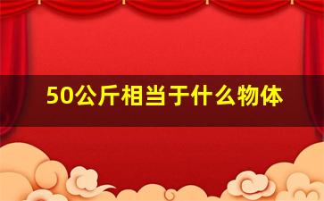 50公斤相当于什么物体