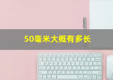 50毫米大概有多长