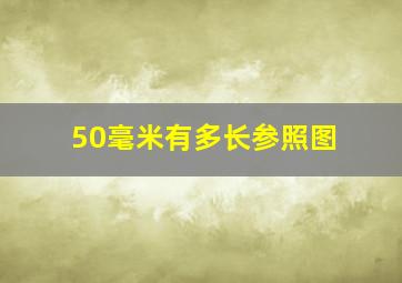 50毫米有多长参照图