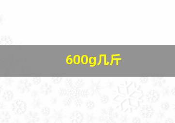 600g几斤