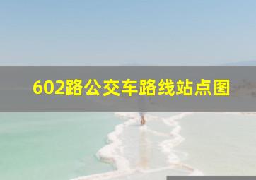 602路公交车路线站点图