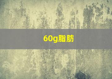 60g脂肪