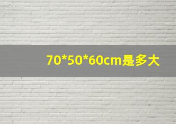 70*50*60cm是多大