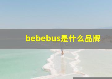 bebebus是什么品牌