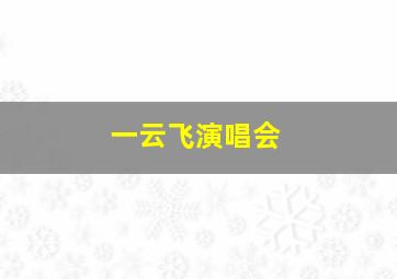 一云飞演唱会