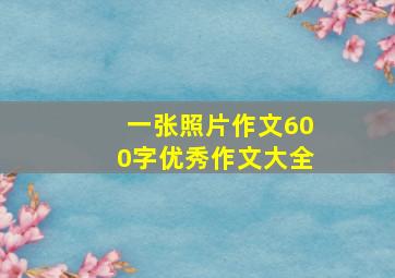 一张照片作文600字优秀作文大全