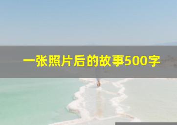 一张照片后的故事500字