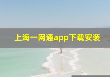 上海一网通app下载安装