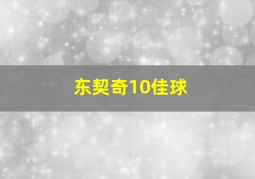 东契奇10佳球