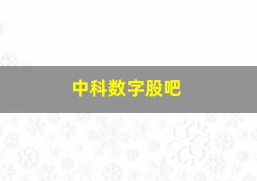 中科数字股吧