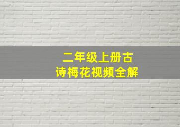 二年级上册古诗梅花视频全解