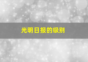 光明日报的级别