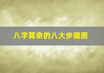 八字算命的八大步骤图