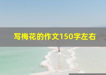 写梅花的作文150字左右