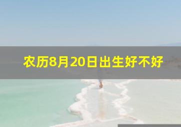 农历8月20日出生好不好