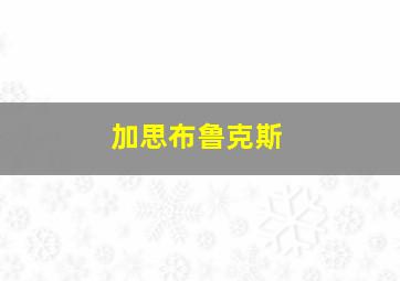 加思布鲁克斯