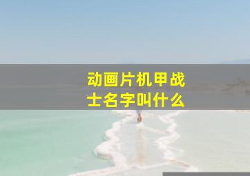 动画片机甲战士名字叫什么