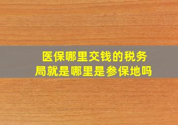 医保哪里交钱的税务局就是哪里是参保地吗