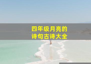 四年级月亮的诗句古诗大全