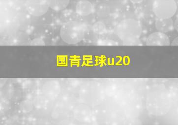 国青足球u20