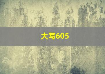 大写605