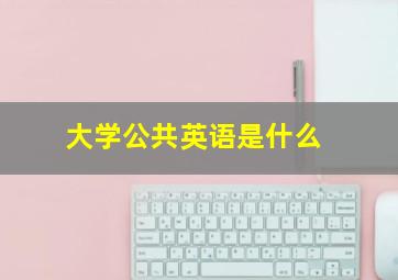 大学公共英语是什么