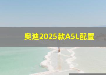 奥迪2025款A5L配置