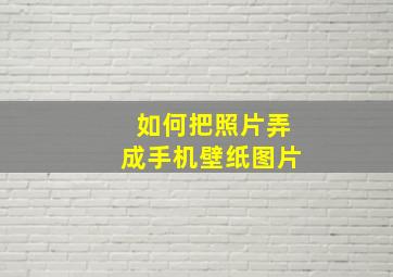 如何把照片弄成手机壁纸图片