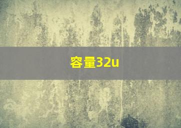 容量32u