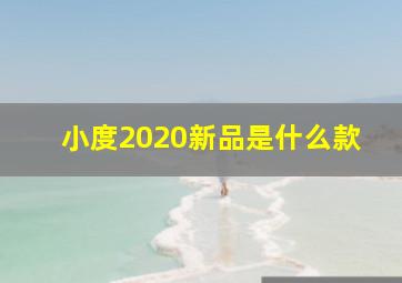 小度2020新品是什么款