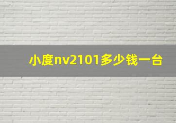 小度nv2101多少钱一台