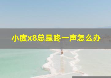 小度x8总是咚一声怎么办